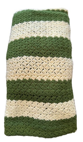 Hand Crocheted Blanket—80” x 92”