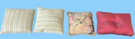 (4) Decorative Pillows