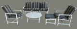 Outdoor Furniture:  Glider Sofa, (2) Chairs,