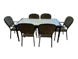 Outdoor Table & (6) Chairs--Hampton Bay