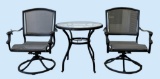 (2) Outdoor Chairs & (1) Round Table