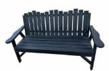 Large Wooden Outdoor Bench--Very Heavy--68