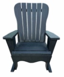 Large Wooden Outdoor Rocking Chair--Very Heavy