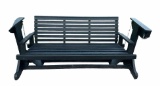 Large Wooden Outdoor Bench/Swing--Very Heavy--78