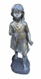 Resin  Figurine--Young Girl, 37 1/2