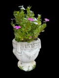 Round Footed Concrete Planter--13