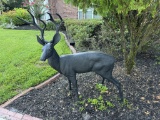 Metal Outdoor Life Size Deer Figurine--38