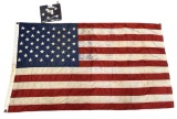 (2) American Flags, Some Wear—Larger One is