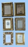 (6) Gold Frames