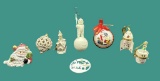 (8) Christmas Ornaments:  (1) Waterford, (4) ,