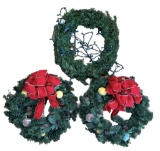 (3) Christmas Wreaths
