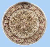 Round Hand Knotted Rug