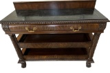 Maitland Smith Marble Top 3-Drawer Stand--55 1/2