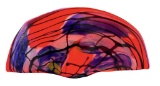 Viz Art Glass Hand Blown Multi-Color Clam Shell