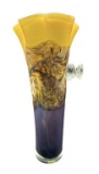 Viz Art Glass Hand Blown Vase--13