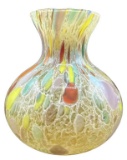 Viz Art Glass Hand Blown Vase--10 1/2