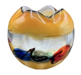 Viz Art Glass Hand Blown Vase--7 1/2