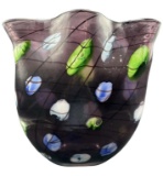 Viz Glass Vase, 14 3/4'