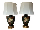 Pair of Ceramic Table Lamps - 31” H to Top of