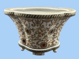 Oriental Style Planter - 13 1/4” x 9”, 10” H