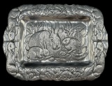 Arthur Court Rectangular Bunny Tray--17 3/4
