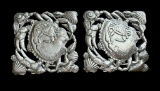 (2) Arthur Court Crab Seashell Trivets, 1997