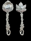 Arthur Court 2- Piece Grape Serving Spoon and