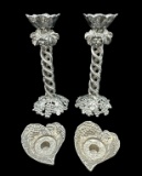 (2) Pair of Arthur Court Candle Holders:  12