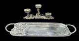 Seagull Pewter 3- Candle Candle Holder Signed