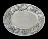 Wilton Armetale Large Oval Tray—19 7/8” x 15 7/8”