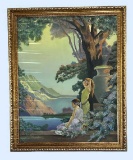 Signed Oil Painting in Gold Frame--