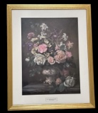 Framed “Iris, Narcissi, and Roses” Print by