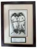 Framed and Matted Baseball Print of Lou
