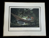 Framed and Matted Print by Winslow Homer—34” x 28”