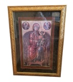 Framed and Triple Matted Byzantine 13th Century