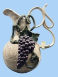 Grape Clay Art by Sara A. Barnhill—Pitcher, 16”