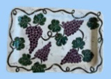 Hand Made Clay Art Rectangular Tray by Sara A.