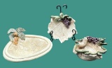 Hand Made Clay Art by Sara A. Barnhill--(3) Items: