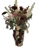 Grape Clay Art by Sara A. Barnhill - 15” H Vase