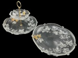 (2) Vintage Mikasa Golden Ivy Items:  13 1/4
