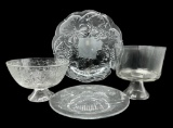 (4) Crystal/Glass Items:  15