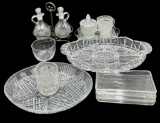 Assorted Crystal and Glassware Items:  Vintage