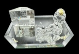 Assorted Crystal Items with Tray: Motorcycle 3