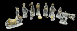 Gorham Crystal Nativity Set—12 Pieces