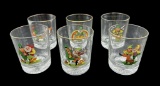 (6) Vintage Irish Rocks Glasses