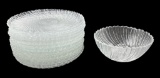 (15) Arcoroc Sea Breeze Swirl 7 1/2