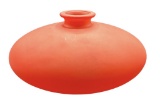 Red Glass Vase--Made in Spain