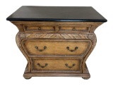Black Solid Surface Top Chest—36 1/2” x 20 1/2”,