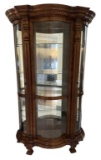 Bowery Hill Curved End Curio Cabinet--43