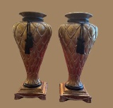 Pair of  Pieri Creations Vases--22
